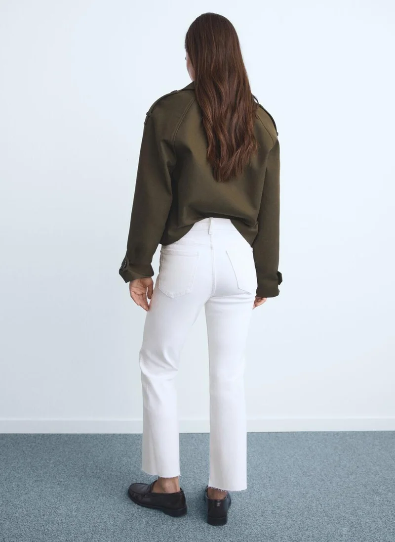 مانجو Sienna flared cropped jeans