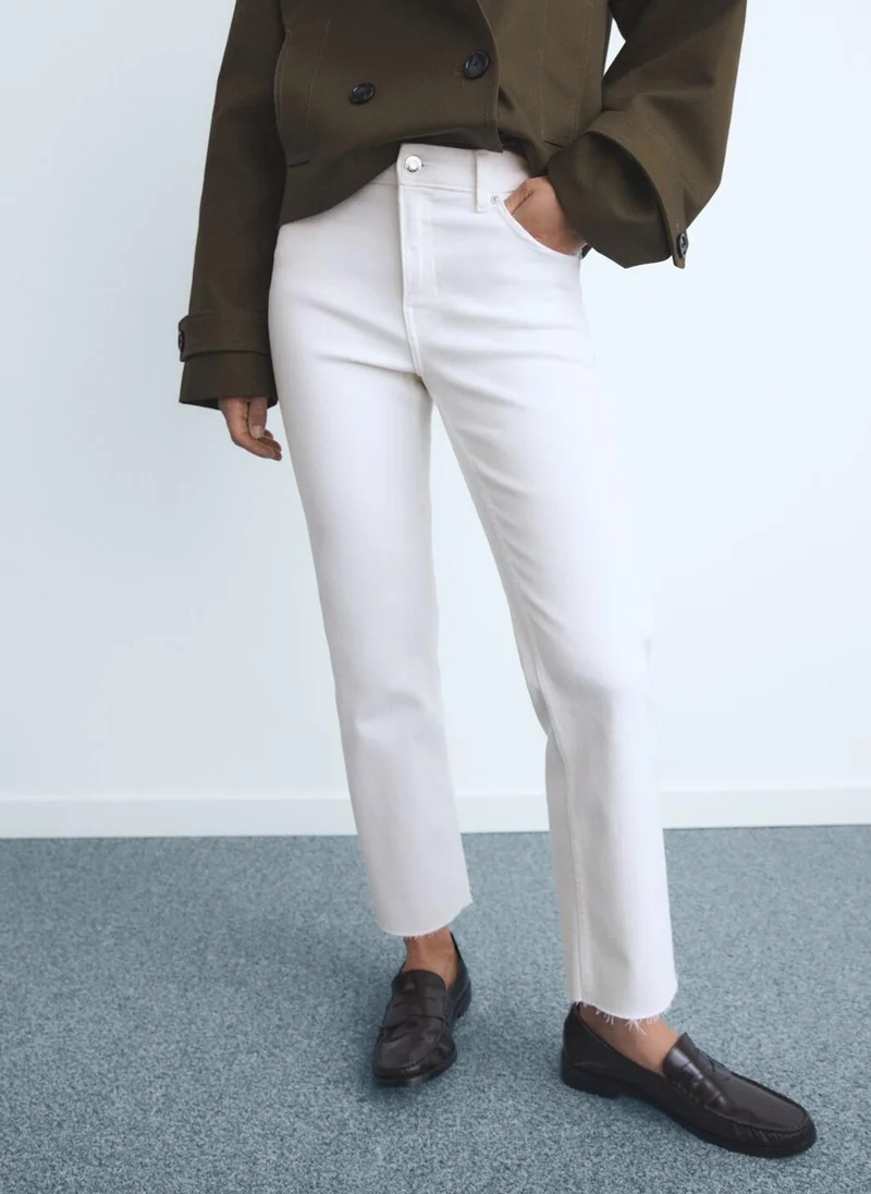 مانجو Sienna flared cropped jeans