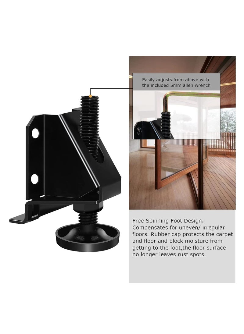 MarlaMall - 4 PCS Leveling Feet Heavy Duty Furniture Levelers Adjustable Table Leg Leveler w/Lock Nuts for Furniture,Table, Cabinets, Workbench,Shelving Units and More - Image 1