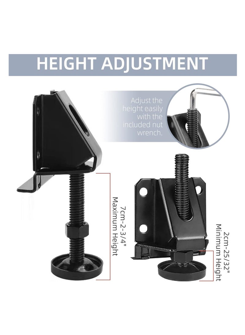 MarlaMall - 4 PCS Leveling Feet Heavy Duty Furniture Levelers Adjustable Table Leg Leveler w/Lock Nuts for Furniture,Table, Cabinets, Workbench,Shelving Units and More - Image 1