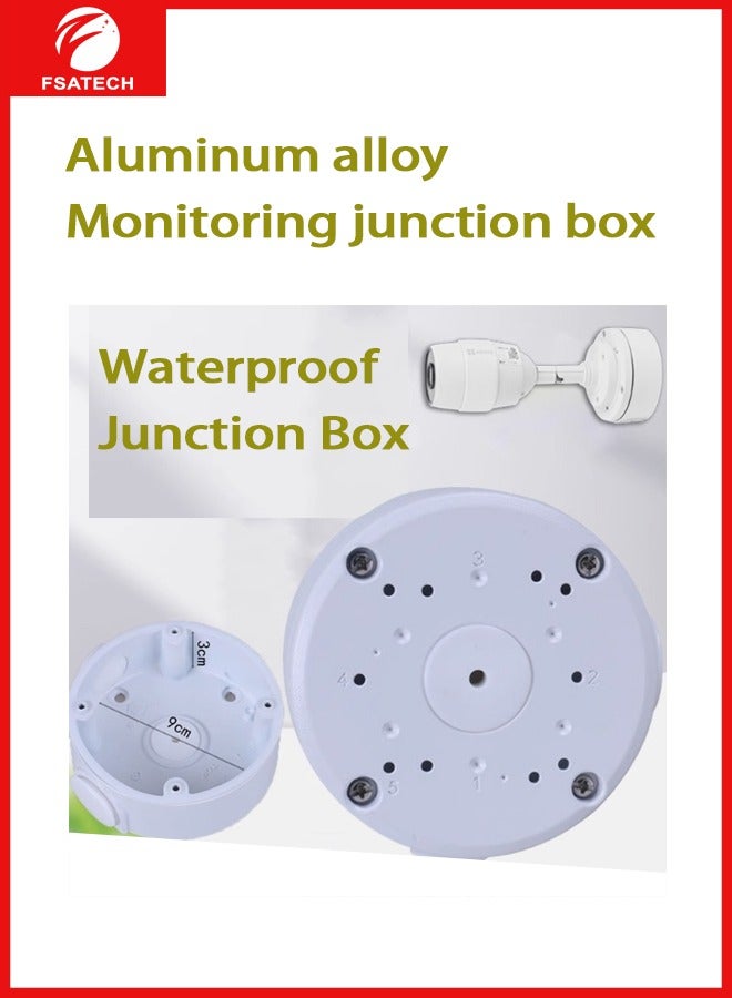 FSATECH صندوق وصلات المراقبة 105*105*52 مم، سبائك الألومنيوم، حاوية GE Engineering مختومة DIY صندوق وصلات طرفية، قطعة واحدة، أبيض - Image 4