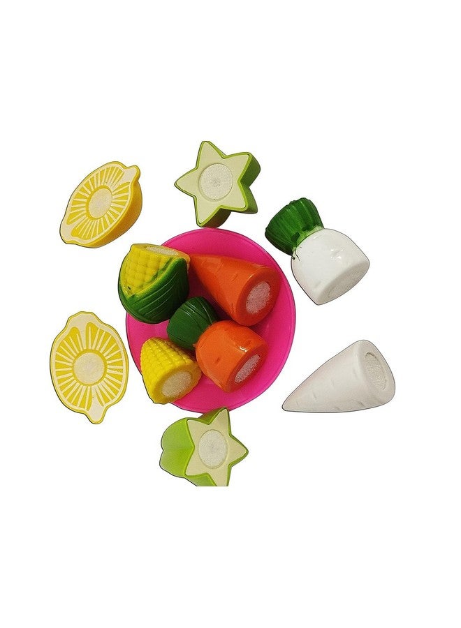 Kids Mandi Slice & Play Vegetable Set | Interactive Pretend Play Toy with Realistic Sliceable Vegetables | Cutting Food for Kids - 12pcs - Image 5