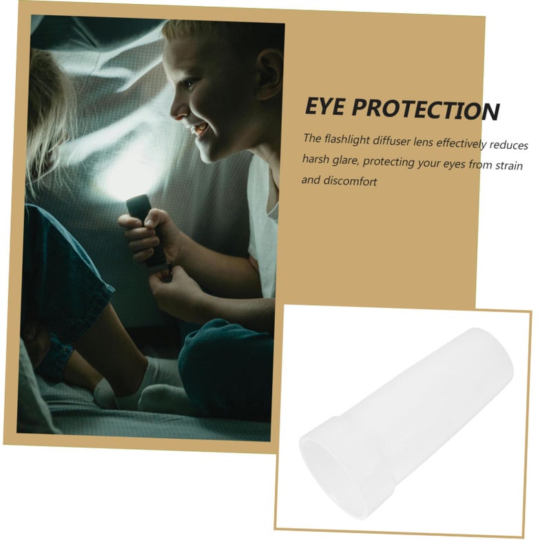 Camping Flashlight Cover Soft Light Attachment For Outdoor LED Lighting Eye Protection - Image 4
