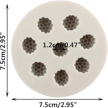 LEGACYCART Raspberry Silicone Fondant Mould Mulberry Gum Paste Chocolate Candy Jelly Jello Ice Cube Mold Cake Decoration Cupcake Decorating Topper Tools Pack of 2 - Image 2