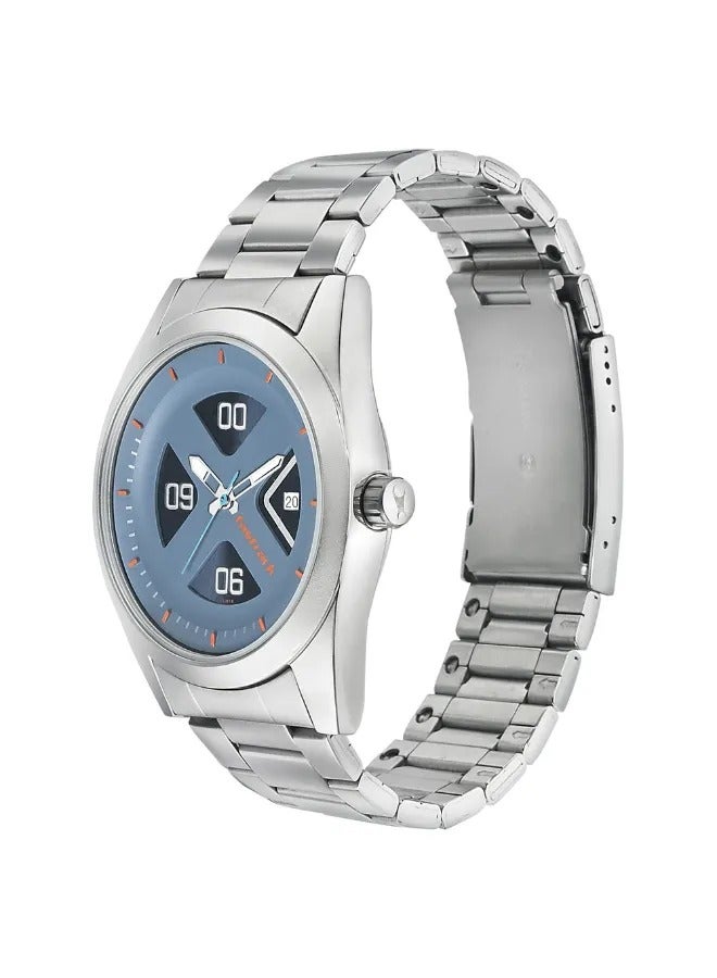 fastrack Men's Analog Round Shape Stainless Steel Wrist Watch - 3218SM01 - 53 Mm - Image 3