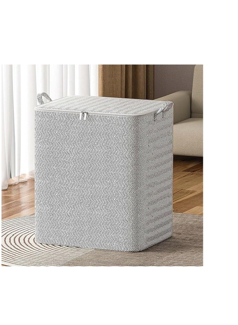 Tap TAPHET Clothes Storage Bags, Large Capacity Closet Organizers and Storage Bins with Lids & Handles, Foldable Wardrobe Storage Box for Blanket Clothing Bedding, Toy Containers Chest,61 * 50 * 71CM  - Image 4