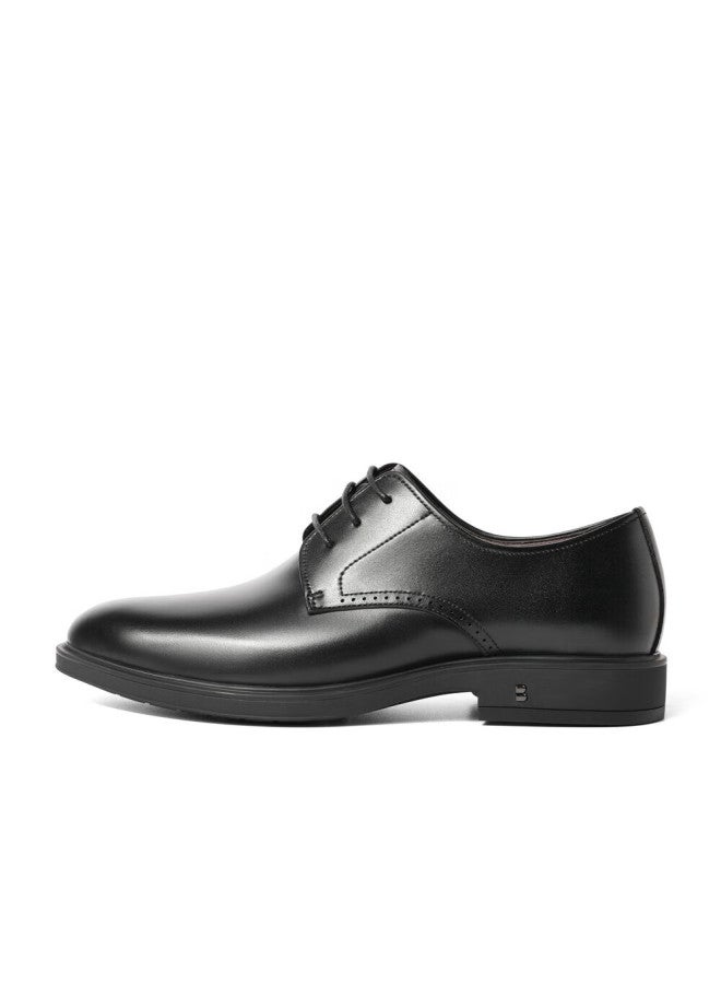 Belle Men's Shoes, Business Formal Leather Shoes, Casual Height-increasing Soft-soled Genuine Leather Shoes, 10503am0, Black-nailless Version, Size 41 - Image 4
