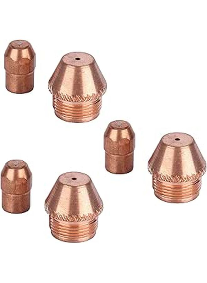 TZ 100 Plasma Cutter Consumables Kit 10 Copper Electrodes 10 Nozzles Durable for Plasma Arc Spraying - Image 1