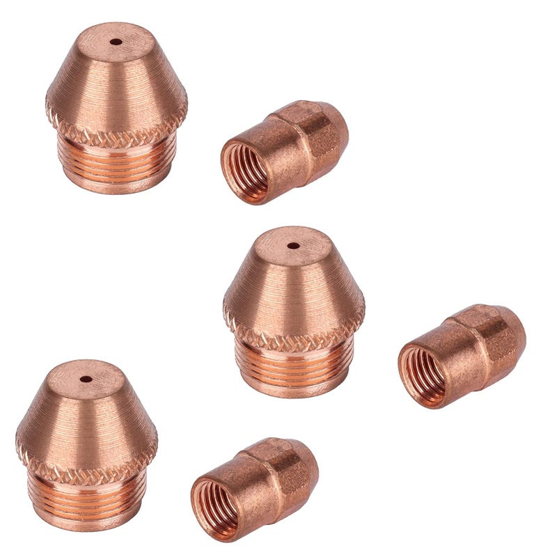 TZ 100 Plasma Cutter Consumables Kit 10 Copper Electrodes 10 Nozzles Durable for Plasma Arc Spraying - Image 3