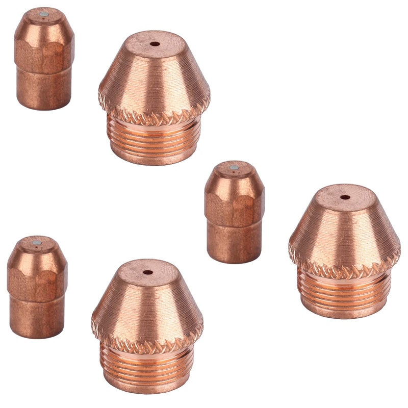 TZ 100 Plasma Cutter Consumables Kit 10 Copper Electrodes 10 Nozzles Durable for Plasma Arc Spraying - Image 2