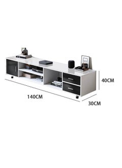 CityRiya-Long TV Stand, Modern TV Cabinet, Simple TV Cabinet Stand, Morden TV Table for TV, Small Apartment Mini Floor Cabinet, Background Storage Cabinet（DSG015-140*30*40cm）  - Image 2