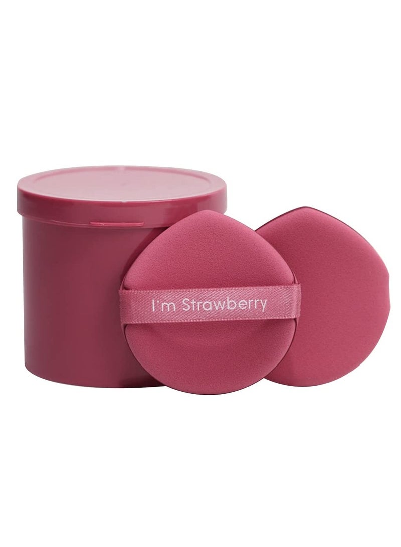 maycreate 7Pcs Makeup Sponge Powder Puff Latex free Makeup Puff Blender Sponge, Air Cushion Pads for Liquid Foundation, Cream, Powder, Concealer, Wet AND Dry Dual Use Pink - Image 1