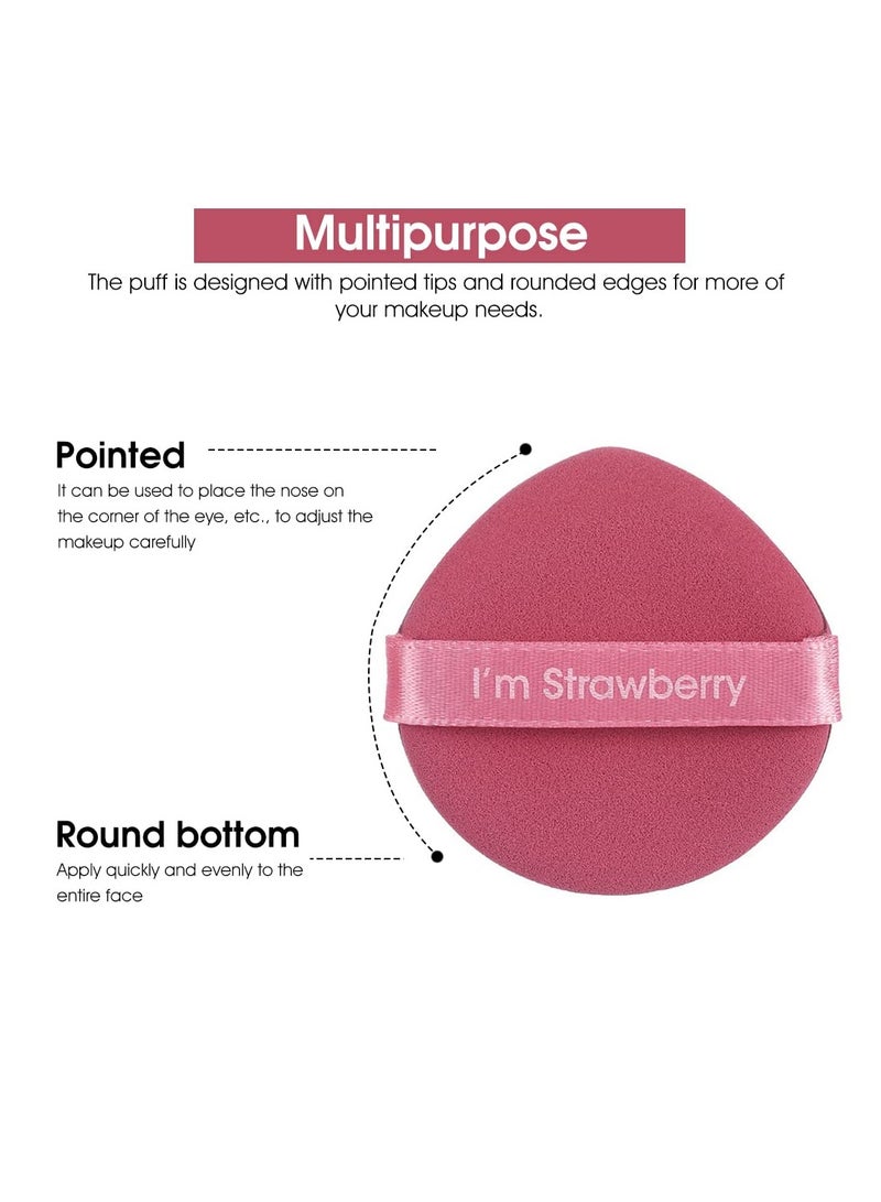 maycreate 7Pcs Makeup Sponge Powder Puff Latex free Makeup Puff Blender Sponge, Air Cushion Pads for Liquid Foundation, Cream, Powder, Concealer, Wet AND Dry Dual Use Pink - Image 4