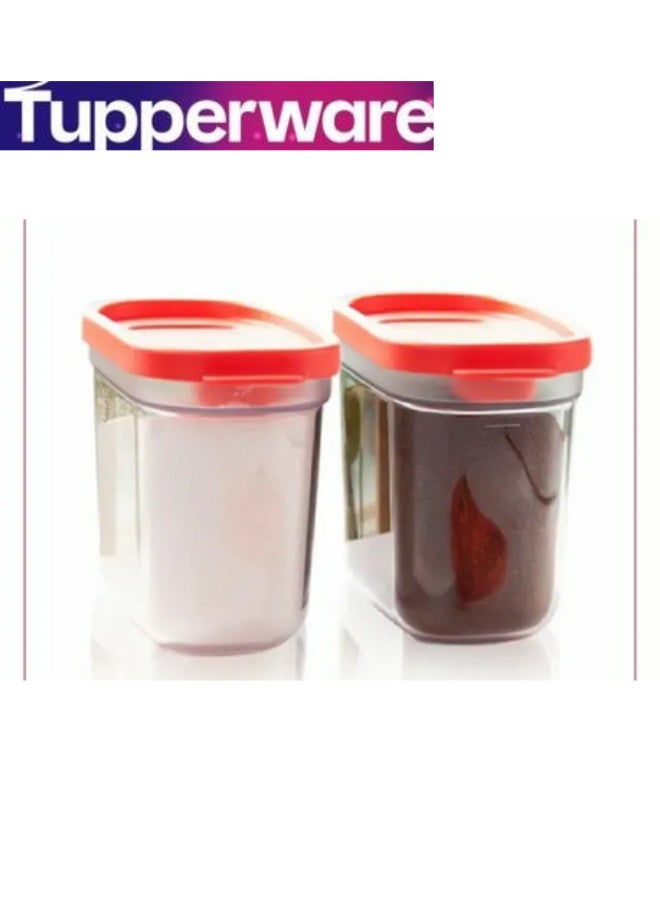 Tupperware Original transparent  Refrigerator, Kitchen, Office, Home Dry Storage - Umami - 500ml - Set of 2 pcs with 2 spoons - Image 5