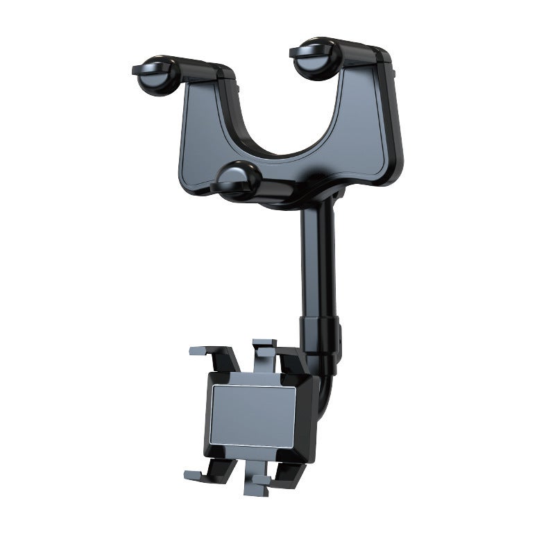 2022 new car rearview mirror trip recorder dedicated car mobile phone bracket AR navigation support bracket 5th generation telescopic rearview mirror bracket black - Image 1