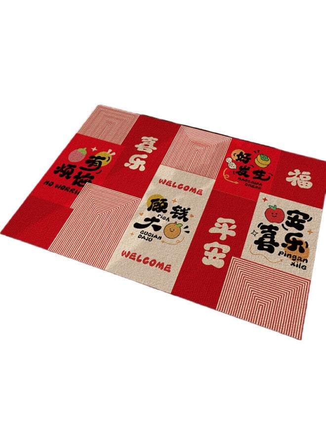 Yishang Entrance Door Mat, Large Doorway Foot Mat, Indoor Door Mat, Outdoor Luxury Entrance Mat, Housewarming Non-Slip Foyer Carpet - Image 1
