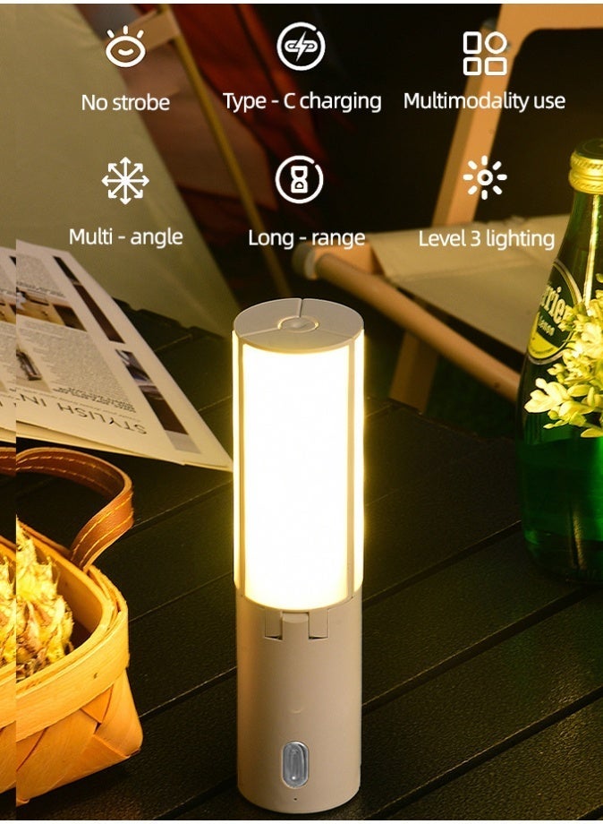 الحلم فانوس تخييم، مصباح يدوي للتخييم في الهواء الطلق، فانوس تخييم قابل لإعادة الشحن، ضوء LED لانقطاع التيار الكهربائي، مع بنك طاقة 4000 مللي أمبير في الساعة، فانوس تخييم معلق للخيام، أساسيات التخييم، فانوس مصباح يدوي للأعاصير، طوارئ - Image 4