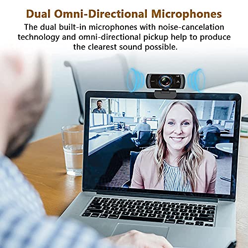 NexiGo N980P 1080P 60FPS Webcam with Microphone and Software Control, USB Computer Camera, Built-in Dual Noise Reduction Mics, 120° Wide-Angle for Zoom/Skype/FaceTime/Teams, PC Mac Laptop Desktop - Image 5