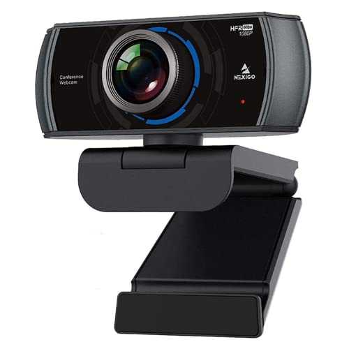 NexiGo N980P 1080P 60FPS Webcam with Microphone and Software Control, USB Computer Camera, Built-in Dual Noise Reduction Mics, 120° Wide-Angle for Zoom/Skype/FaceTime/Teams, PC Mac Laptop Desktop - Image 1