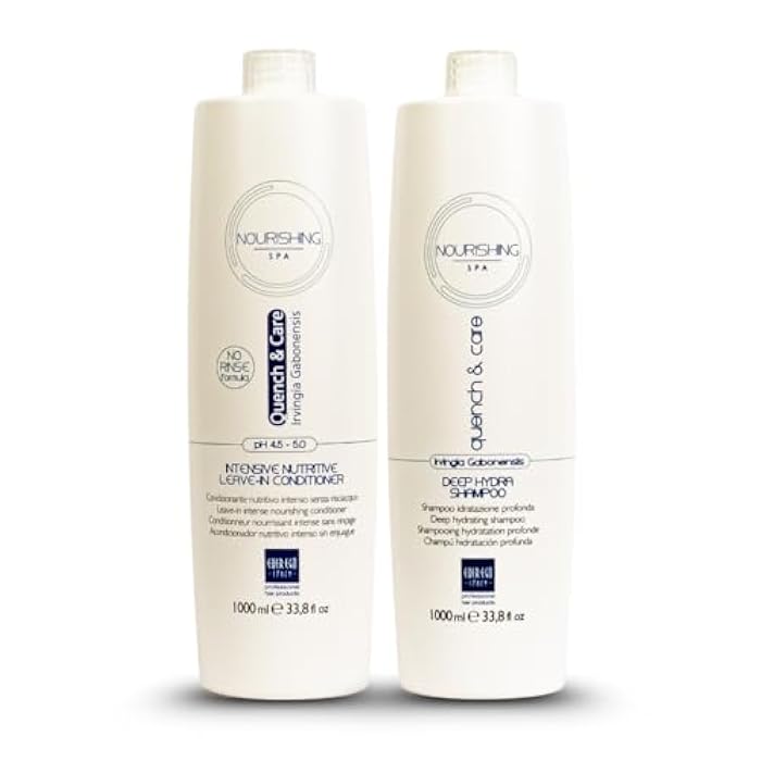 Ever Ego Nourishing Spa Deep Hydra Shampoo + Leave-in Conditioner 1000ml / 33.8oz - Image 1