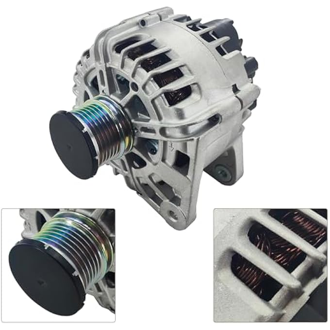 SONTIAN 21072N Alternator Compatible with 2017-2022 Niss-an Rogue Sport 2.0L 12V 120A 6-Groove Clutch Pulley Clockwise #23100-4BB0A - Image 2
