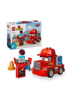 LEGO 10417 مجموعة سباق ماك من سيارات ديزني وبيكسار دبلوم، لعبة بناء للأطفال من عمر 2 سنوات وما فوق، شاحنة تحميل حمراء قابلة للبناء من الفيلم (14 قطعة)  - Image 1