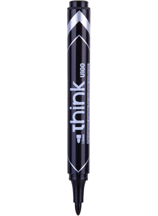 Deli Deli Permanent Marker-12PCS (Black) 