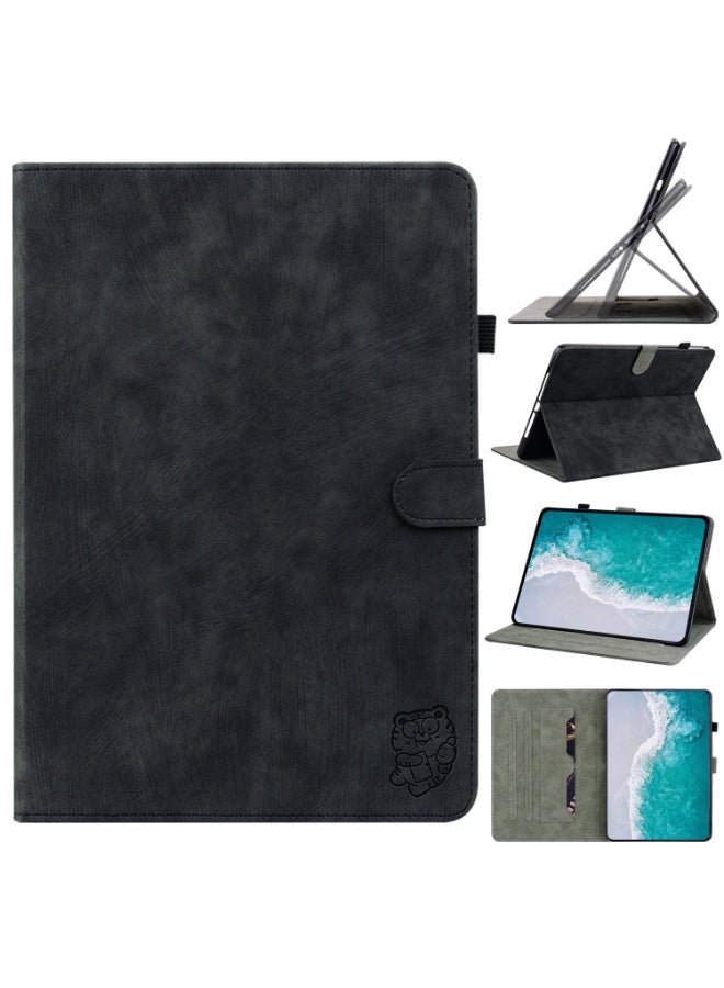 For Nokia T20 10.4 2021 Tiger Pattern Pu Tablet Case(Black) - Image 1