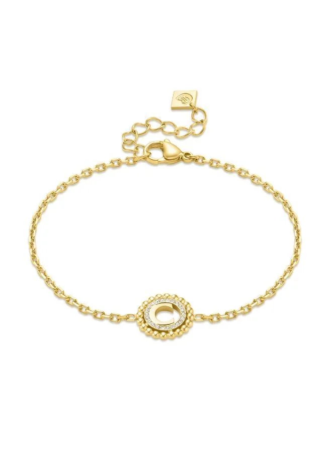 Bianca  Crystals,Nter C Logo Motif Bracelet