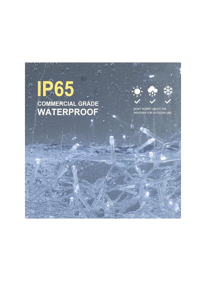 The Bros أضواء الستائر، 300LED 3×3م أضواء ستائر مقاومة للماء مع تحكم عن بعد يعمل بالطاقة USB، أضواء خيط الستائر مع 8 أوضاع إضاءة، أضواء خيط الستائر الخيالية لغرفة النوم، الزفاف، ديكورات المنزل - Image 3