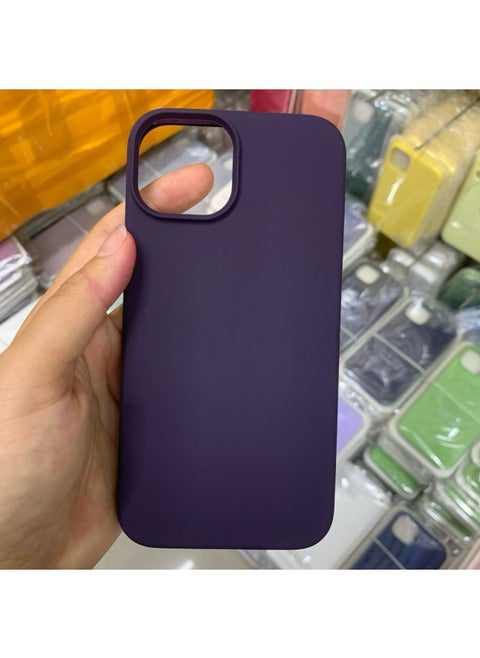 For Iphone16 Liquid Silicone Phone Case For Iphone 16Pro Max/16Pro Full Covering Drop-Resistant Protective Case-Color:Real Machine Purple [with Logo]]-Applicable Model:For Iphone16promax [sealed Packaging]