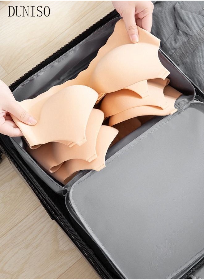 DUNISO 7PCS Travel Storage Bag Set Multi-functional Clothing Sorting Packages Travel Packing Compression Pouche Luggage Organizer Pouch for Moving Traveling  - Image 5