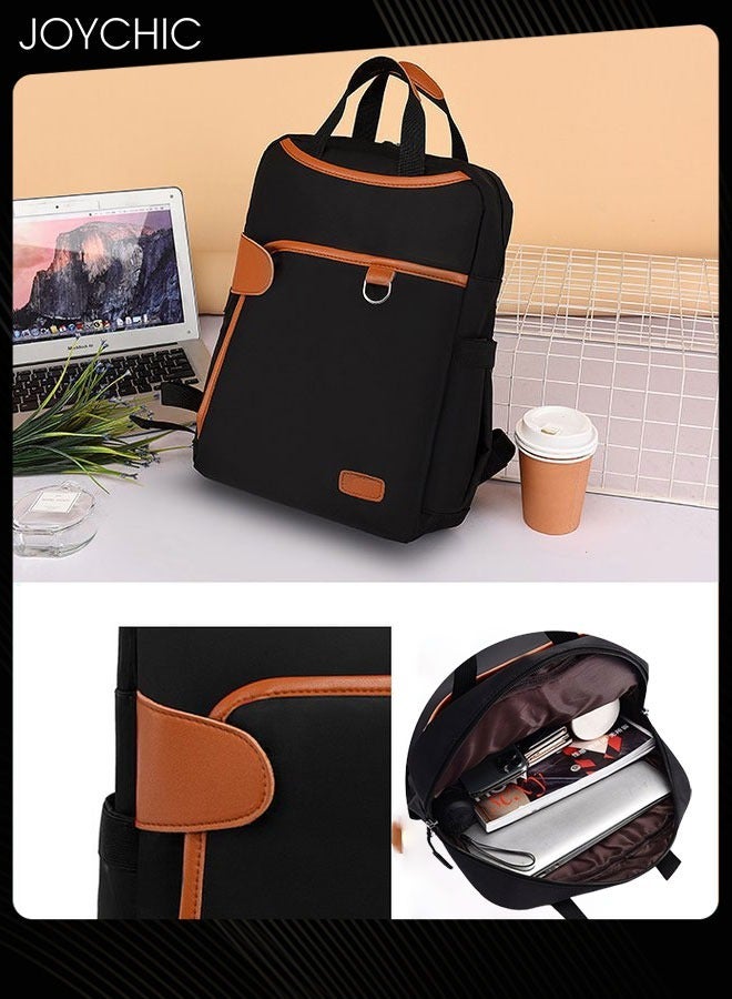 Joychic Women Casual Business Messenger Briefcase Oxford Multi-function Travel Laptop Backpack Wear-resistant Dustproof Daily Bag with Pockets Fit 13 inch for Work Office  - Image 2