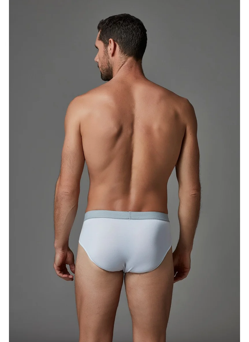 داجي White Micro Modal Men's Slip Briefs