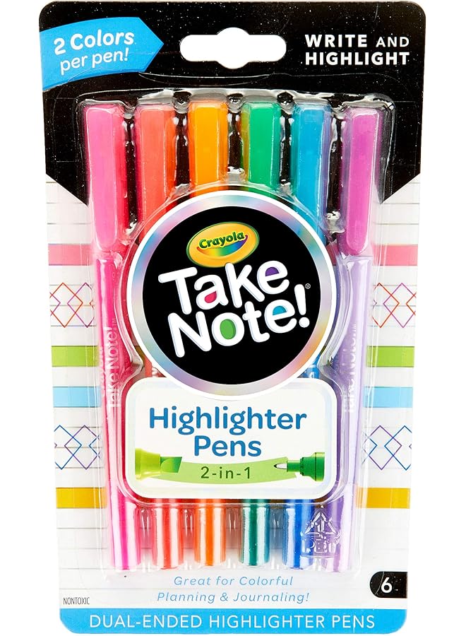 كرايولا 6 قيراط. تدوين الملاحظات والكتابة وتسليط الضوء على الأقلام - Image 1