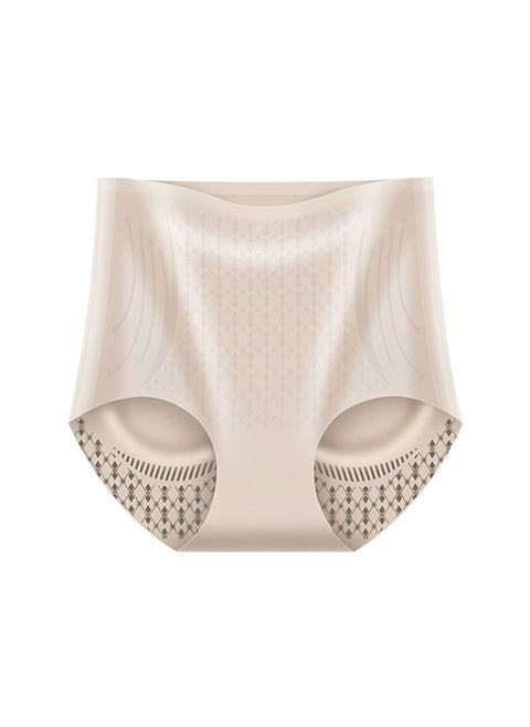 Women's Seamless Panties, Soft  Comfortable High Rise Underwear with Breathable Mulberry Silk Lining