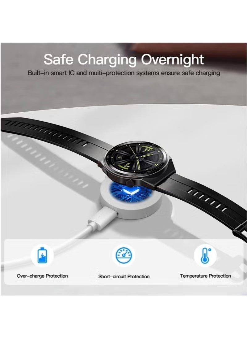 Charging Cable Compatible with Huawei Watch GT6/6Pro/GT5/5Pro/GT4/4Pro/GT3/3Pro/GT2Pro Smart Watches Charging Dock for Huawei Watch Fit5/5Pro/ Fit4/4Pro/Watch5/5Pro/Watch4/4Pro/Watch D/Watch Buds/GT Cyber/GT Runner USB Magnetic Dock Fast Charger - Image 2