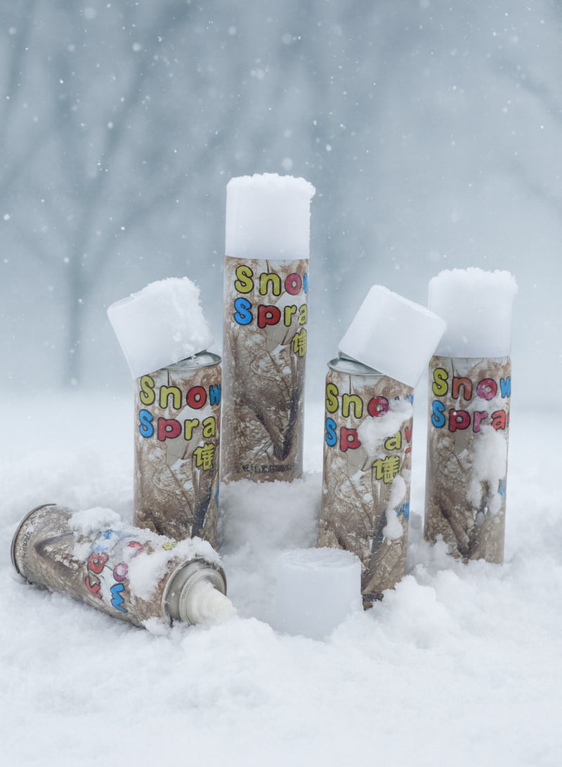 Snow Spray for Party Celebration – 24 PCS Pack | Artificial Snow Spray Cans for UAE National Day, Christmas, New Year, Birthday & Festival Decoration | Easy Spray, Non-Toxic, 250ml - Image 3