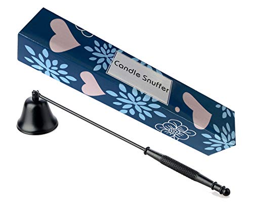 NEOYARDE Candle Snuffer, Stainless Steel Wick Flame Extinguisher Elegant Candle Accessory for Candle Lovers - Black - Image 1