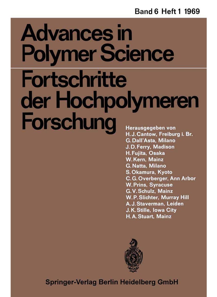 Advances in Polymer Science/Fortschritte Der Hochpolymeren-Forschung 