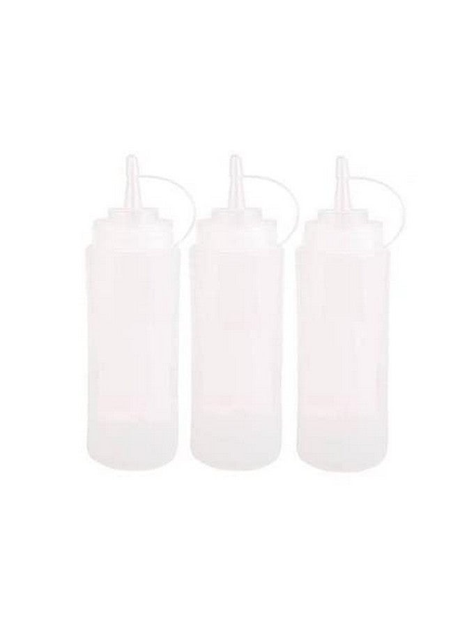 pass pass Plastic Empty Refillable Dispenser for Sauce Oil Ketchup Capacity Of 500ml (Pack of 3) - Image 1