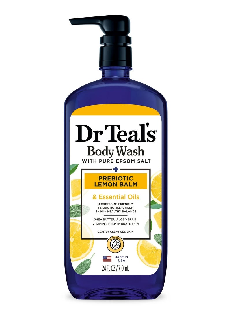 Dr Teal's Dr Teal's Epsom Salt Body Wash - Prebiotic Lemon Balm 710ml  - Image 1