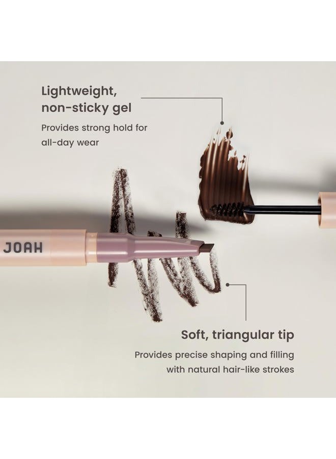 JOAH Brow Down To Me Dual Brow Pencil and Gel, Ash Brown - Image 3