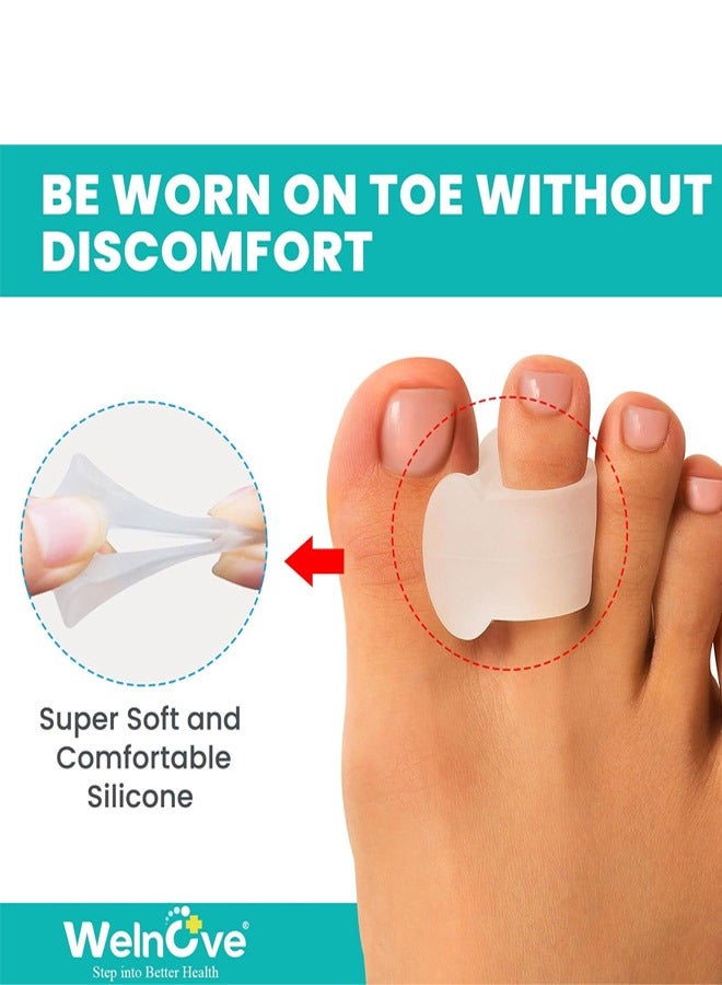 Toe Spacers Gel Applicator Correction Crooked - Bunion Braces And Bunion Relief, Pads for Overlaps - 4 Pack - Image 5