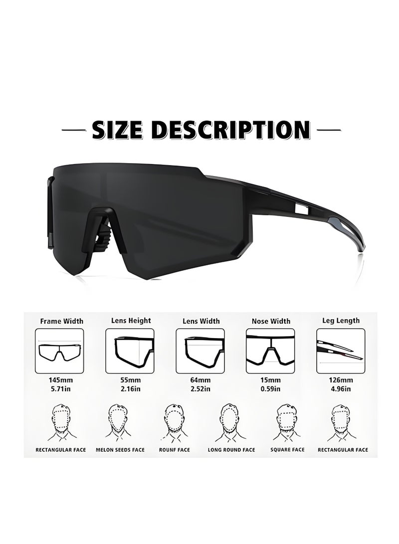 أمنية عظيمة نظارات شمسية رياضية مستقطبة للرجال والنساء، مناسبة للقيادة وصيد الأسماك وركوب الدراجات الجبلية، مع حماية من الأشعة فوق البنفسجية 400. - Image 2