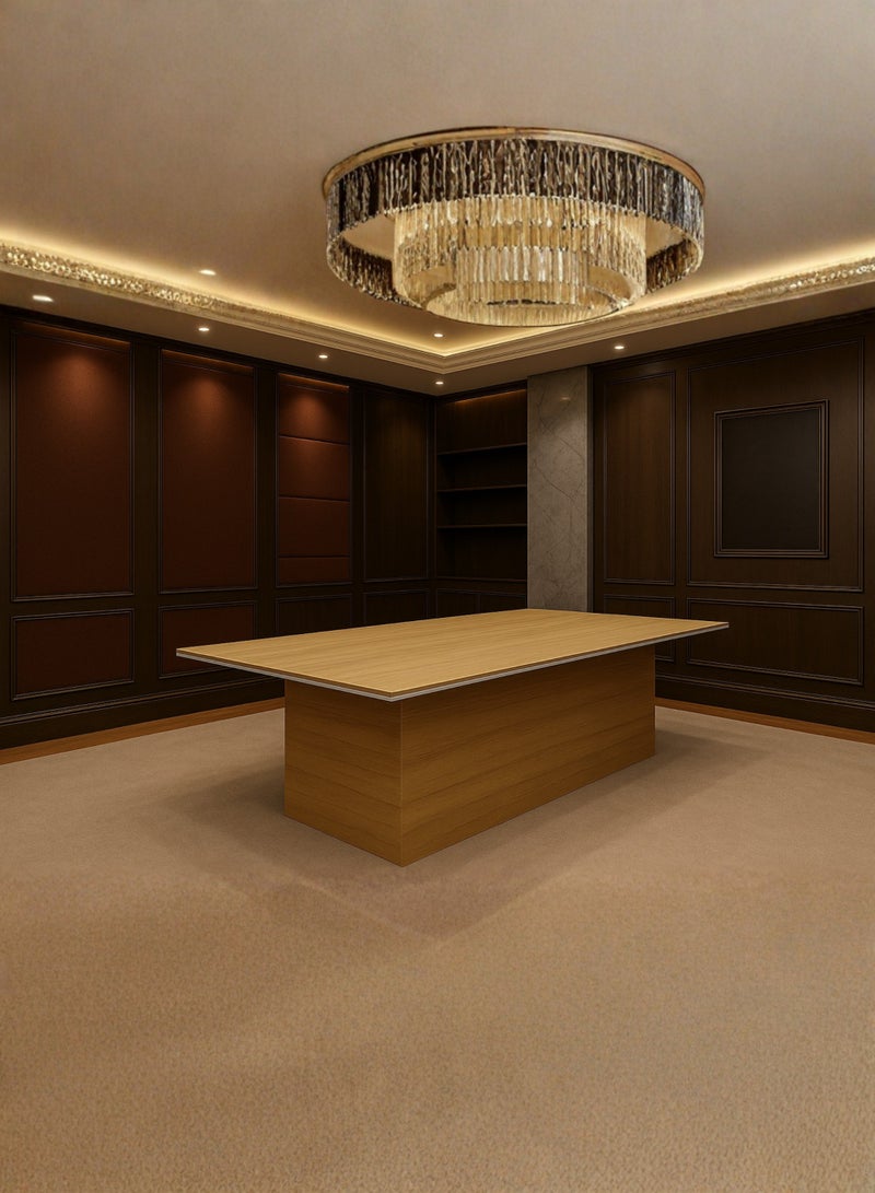 Karnak Executive Conference Meeting Table 240cm – Large 6 to 8 Seater Office Boardroom Table with MDF Wood Texture & Premium Finish (Chairs Not Included) - Image 1