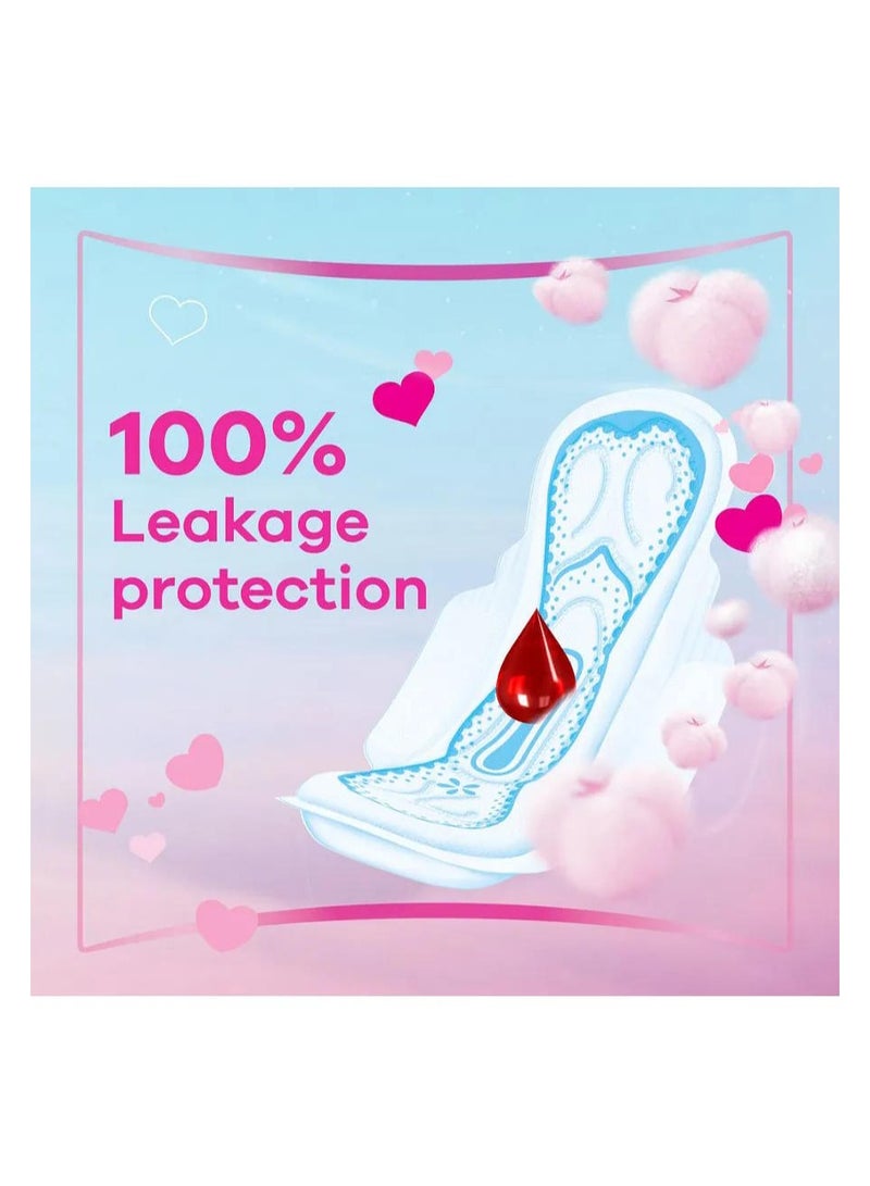 Always Cotton Skin Love Sanitary Pads 10 Large Thick Pads - Image 4