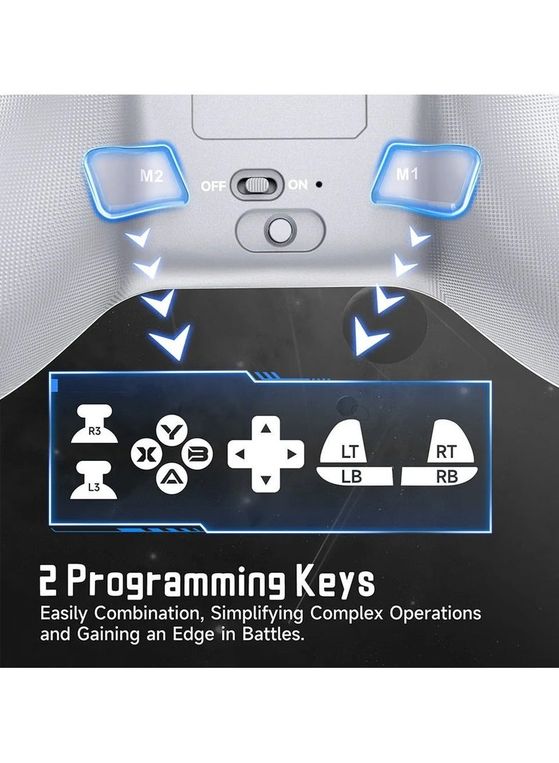 EasySMX X15 Wireless Gamepad, RGB Bluetooth Gaming Controller Compatible with PC/Switch/Phone/TV,Hall Effect - Image 3