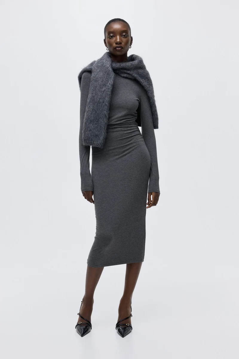 H&M Draped bodycon dress