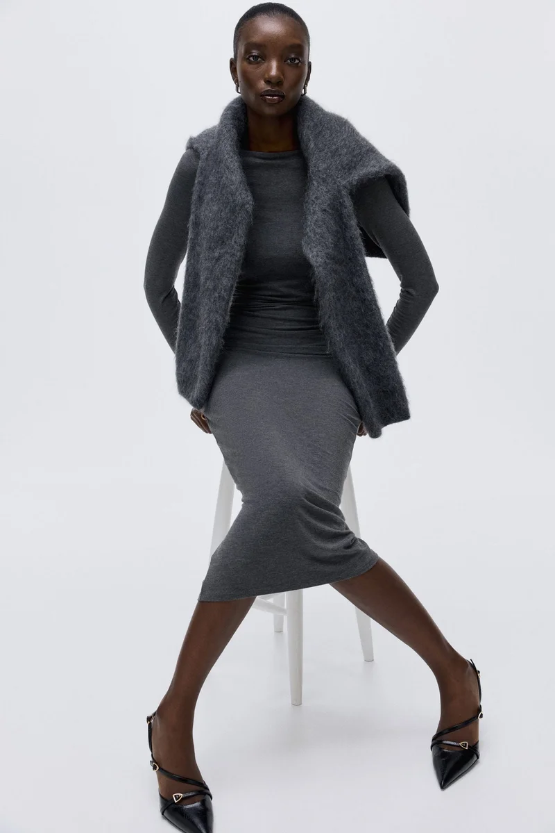 H&M Draped bodycon dress